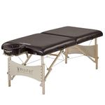 Master Massage 30 Inch Balboa Pro Portable Massage Table Package, Salon Beauty and Lash Bed-Wooden Folding and Foldable Tattoo Table-Chocolate