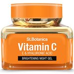 St.Botanica Vitamin C, E & Hyaluronic Acid Brightening Night Gel, 50 g (Night Cream)