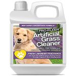 Pro-Kleen Artificial Grass Cleaner for Dogs and Pet Friendly Cruelty Free Disinfectant with Deodoriser 4 in 1 (10:1 Super Concentrate Makes 10 Litres) (1 Litre (Lavender))