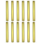Zelerdo 12 Pieces Aluminum Track Field Relay Batons for Outdoor Field Race Tools (Gold)
