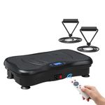 Proton™ Vibration Plate Exercise Machine for Full Body Workout – 99 Speed Levels, Resistance Bands & Remote Control – Home Fitness Vibration Platform for Weight Loss, Muscle Toning & Circulation