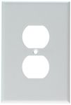 Leviton 001-88103-W Single Gang White Duplex Receptacle Wallplate