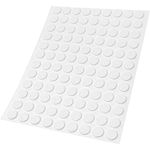 Adsamm® / 108 x self-stick felt pads / Ø 0.39'' (Ø 10 mm) / white / round / self-adhesive furniture glides with felt thickness of 0.059'' / 1.5 mm