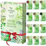 Herbal Age Grow Your Own Herb Garden Kit, 12 Herbs Plants, 8700 Herb Seed Box for Planting UK, Salad Leaves, Basil Seeds, Mint, Cress Seeds, Veg Plant Gardening Gift for Men, Women, Kids