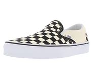 Vans Unisex Classic Slip-On (Italian Weave) Skate Shoe (10.5 B(M) US Women / 9 D(M) US Men, Black/White Checkerboard)