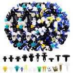 Glarks 500Pcs Mixed Auto Car Retainer Fastener Rivets Push Clips Set, Nylon Bumper Fender Trim Panel Shield Engine Rivets Compatible with GM Ford Chrysler Toyota Lexus Honda Acura Dodge Jeep