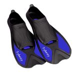 Trybesty Swim Fins,Short Snorkel Fins Travel Size Flippers for Snorkeling Diving Swimming Adult Men Women