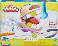 Play-Doh - Drill 'N Fill Dentist - with Cavity and Metallic Colored Modeling Compound, 10 Tools, 8 x 55g Tubs of Non-Toxic Modelling Dough - Kids Sensory Toys - Arts and Crafts Activities - Ages 3+