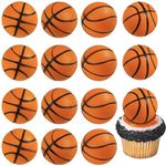 SYKYCTCY 12 Pack Basketball Cupcake Toppers Basketball Player Slam Dunk Basketball Apparel Cupcake Picks for Kids First Birthday Basketball Sports Theme Baby Shower Cake Decorations Supplies