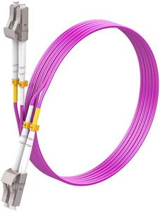 SpeedyCables OM4 LC to LC Fiber Patch Cable 200m/656ft, 40G/100Gb 50/125um Duplex MMF Multimode Fiber Optic Cable Cord LSZH(Magenta) - Length Option:0.2m-200m