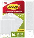 Command Picture Hanging Strips, Value Pack - 14 x 2 Large Adhesive Strips - For Pictures, Frames, Mirrors, Wall décor - Damage Free Hanging