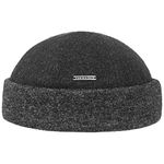 Stetson Sparr Docker Cap Men - Made in The EU Fleece Lining Wool Beanie Cuffed with Cuff, caps, Lining, Autumn-Winter