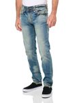 True Religion Men's Rocck Super T No Flap 32" Inseam Jeans, El Estor Medium, 30