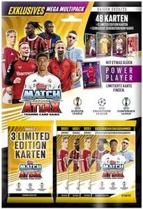 Topps Match Attax UEFA Champions League TC 24/25 Retail Exclusive Mega Multipack with 48 Cards Plus 3 Limited Edition Cards Plus 1 Exclusive Generation Now Card