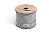 fast Cat. Cat6 Direct Burial Outdoor Rated CMX Cable,Waterproof, 23AWG Solid Bare Copper, 550MHz, UL Listed, Unshielded UTP, Bulk Ethernet Cable (500ft, White)