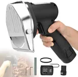 Cordless Electric Gyro Kebab Slicer,80W Portable Sliced Shawarma Cutter Doner Kebab Cutting Knife Machine,with Fast Charger and 2 Rechargeable Power,0.02-0.31"Thickness