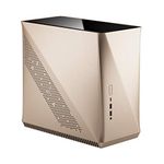 Fractal Design Era ITX Gold – Tempered Glass Top Panel – Mini-ITX Computer Case – Small form factor – Water-Cooling Ready – USB Type-C - Aluminium