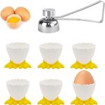 SIYINGSAERY 6 Pcs Egg Cups Set (Yellow)