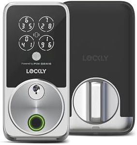 Lockly Secure Pro Zeno Series Smart Door Lock,Fingerprint Keyless Entry Door Lock for Front Door with Apple Home Key,Built-in Wi-Fi,Auto Lock, App Remote Control,IP65 Waterproof,Easy Installation