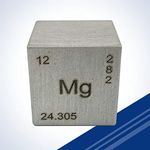 Magnesium Element Cube- Engraved - 1"