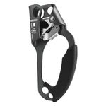 NewDoar Right Hand Ascender Rock Climbing Tree Arborist Rappelling Gear Equipment CE Certified Rope Clamp for 8~12MM Rope(Right Hand Grey)