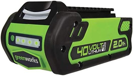 Greenworks 40V 2.0 Ah Lithium Ion Battery 29652, Green/Black