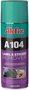 Akfix A104 Sticker Remover Spray - Cleaning Labels on Wood, Glass & Plastic - Safe Decal Remover for Tape, Residue, Gum and Stain Marker, Glue Eraser with Citrus Oil Spray | 6.7 Oz. 1 Pack