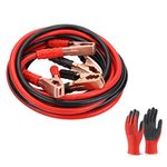 Trintion 4M Jump Leads 1000AMP Booster Cables Heavy Duty Battery Jump Leads Long Booster Cables Battery Starter with Colour Coded Clamp Gloves and Carry Bag for Petrol Diesel Car Van Truck