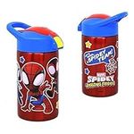 Spidey and Friends 15.5oz Stainless Steel Vector Bottle with push button spout