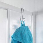 INDIAN DECOR 312578 Shower Hooks Set - Glass Door Shower Hook - Extremely Lightweight Bathroom Hooks Bath Shower Screen - Use as a Towel Hanger Bathroom Holder Shower Door (11cm)