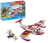 Playmobil 71463 Action Heroes: Firefighting Seaplane with Extinguishing Function, heroic rescue missions, with a firefighter, imaginative role-play, detailed play sets suitable for children ages 4+