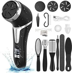 VXDOIRK Electric Callus Remover, Rechargeable Waterproof Electric Callus Remover with 3 Rollers and 2 Speeds, Callus Removal and Dead Skin