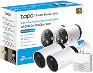 Tapo 2K QHD Wireless Outdoor Security Camera, 2-Cam with Hub included, 180-Day Rechargeable Battery, 4MP, Colour Night Vision, AI Detection, SD Storage, Works with Alexa & Google (Tapo C420S2)