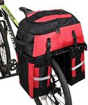 Wildken 70L Bicycle Bag 3 in 1 Bicycle Rear Carrier Bag Trunk Bag Saddle Bag Bicycle Luggage Carrier Backpack Shoulder Bag Back Seat Bag Multifunction