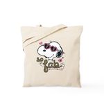 CafePress Peanuts So Fab Natural Canvas Tote Bag, Reusable Shopping Bag