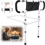 Thaijoy Bed Rails with Upgraded Adjustable Heights & Bed Side Rail, Bed Rails for Elderly Adults to Prevent Falls, Foldable Bed Assist Bar, Heavy Duty Bed Bar, Fits King, Queen, Full, Twin Bed