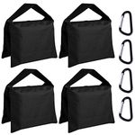 ABCCANOPY Industrial Grade 4PCS Weights Bag for Photo Video Studio Stand,Gazebo,Backyard,Outdoor Patio,Sports,Hammock,Bonus Clips