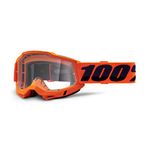 100% Accuri 2 MX Offroad Goggles Orange w/Clear Lens