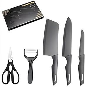 NIRDAMBHAY Professional Knife Set for Kitchen - Sharp Chef Knives Set with Stand, Kitchen Knife Set for Culinary Precision, Durable Chaku Knives for Kitchen Use