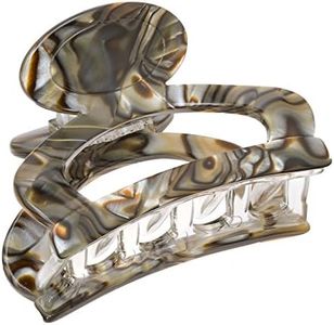 France Luxe Oval Cutout Claw Clip - Onyx