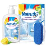 NATRUTH Bathroom Shower Screen Cleaner, 500ml/17.6oz Bathroom Glass Cleaner, Limescale Remover for Shower Screen, Shower Head, Faucet and Tile