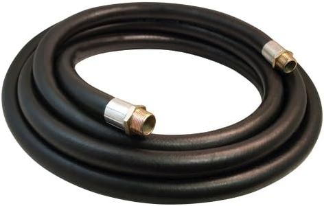 Apache 98108555 1" x 14" Farm Fuel Transfer Hose with Male x Male Crimped Fittings