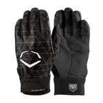 Evoshield EvoCharge Protective Batting Gloves - Youth Medium, Black
