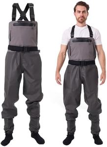 hydroleap Breathable Waterproof Stockingfoot Fishing Chest Wader for Fishing, 3-Ply Nylon, Breathable Waders for Men with Neoprene Stockingfoot