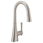 Moen 9126SRS Kurv Collection One-Handle High Arc Pulldown Kitchen Faucet, Spot Resist Stainless