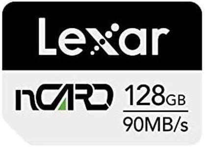 Lexar nCARD Tarjeta NM 128 GB, Hasta 90 MB/s de Lectura, Hasta 70 MB/s de Escritura, Tarjeta de Memoria Nano para teléfonos Huawei, smartphone (LNCARD-128AMZN)