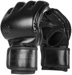 Sanabul Battle Forged 4 oz MMA Gloves for Men & Women 4oz MMA Training & Competition Gloves MMA Grappling Gloves - Black, X-Large