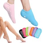 1 Pairs Moisturizing Socks - Silicone Socks for Dry Cracked Feet Women & Men - Gel Socks for Dry Cracked Feet Women - Lotion Winter Socks for Repairing and Softening Dry Cracked Feet Skins (Multicolor)