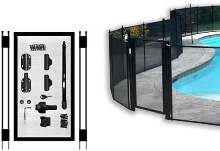 Pool Fence DIY by Life Saver Self-Closing Gate Kit, Black (Pack of 1)