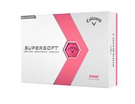 Callaway Golf Supersoft Golf Ball 2023 Pink Hybrid, One Dozen